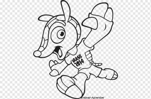 Чемпионат мира по футболу FIFA 2014 Раскраска Fuleco Рисунок Бразя, талисман Копа, белый, млекопитающее, плотоядное животное png