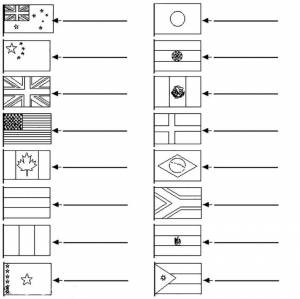 Раскраски Флаги стран мира