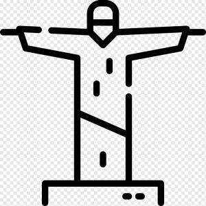 бразя, бразильский, христос, христианин, иисус, рио, значок наброски Брази, png