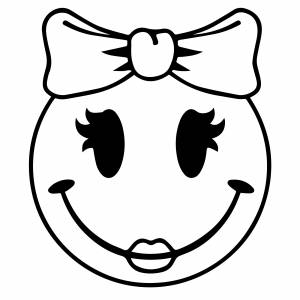 Смайлик девочка