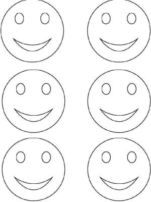 Раскраски Смайлики