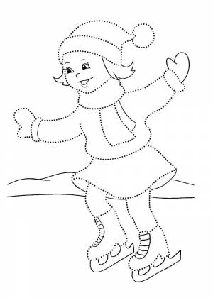 Раскраски Зимние забавы