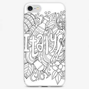 Чехол iPhone «Италия раскраска»