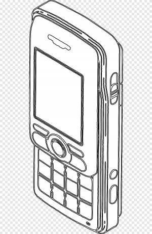 Книжка-раскраска iPhone Line art Текстовые сообщения, Iphone, компактный автомобиль, угол png
