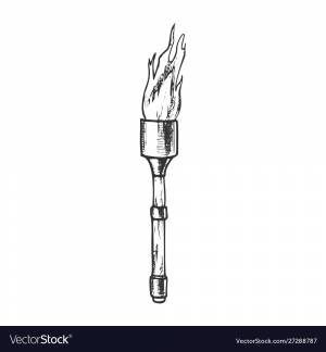 Мультяшный факел