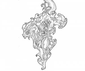 Pаскраска Человеческий факел 81621