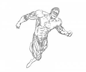 Pаскраска Зеленый Фонарь 81315