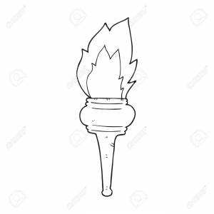 Олимпийский огонь раскраска