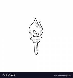 Олимпийский огонь раскраска