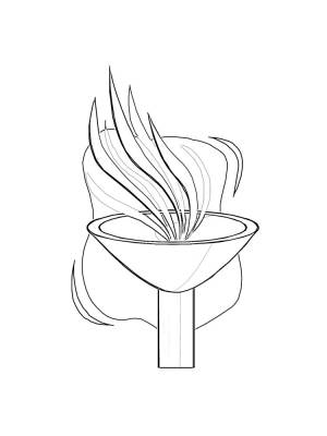 Раскраска Факел