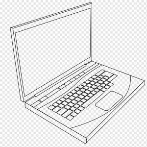 Ноутбук Раскраска Компьютерная клавиатура Page, Lap s, угол, ребенок, прямоугольник png