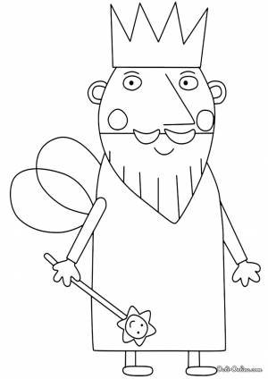 Раскраска Король Чертополох