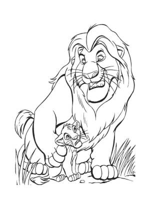 Раскраски Король Лев