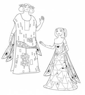 Раскраска Король Рэй и королева Майла