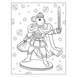 Раскраска Мышиный король для малышей