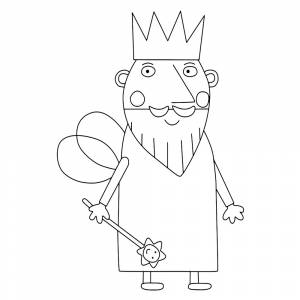 Раскраска Король Чертополох