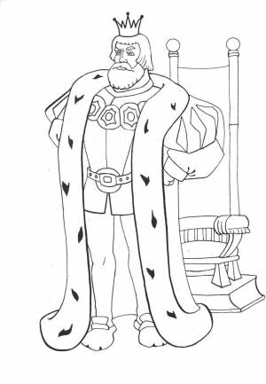 Король раскраска для детей