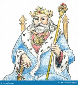 король средневековый иллюстрация штока