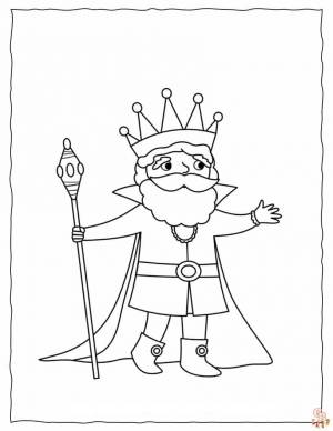 Раскраски Король