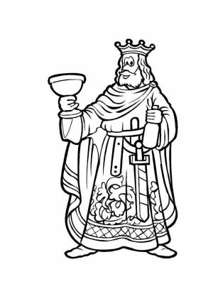 Раскраски Король   в формате