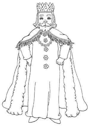 Раскраска Царь