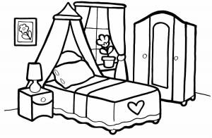 Раскраски Моя комната