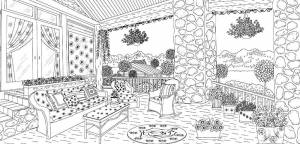 Раскраска Комната