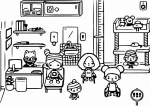 Раскраски Тока бока для девочек дом