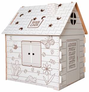 Отзывы о картонный домик раскраска BibaLina Colouring play-house
