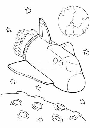 Раскраски для детей космос, космонавты, планеты, инопланетяне, ракеты