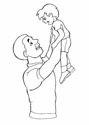 Раскраски Для папы на день папы