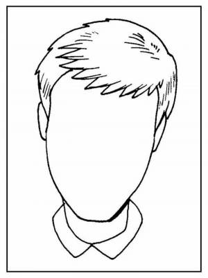 Раскраски Портрет папы