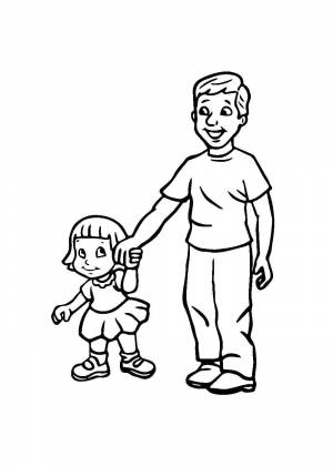 Раскраски ко Дню отца