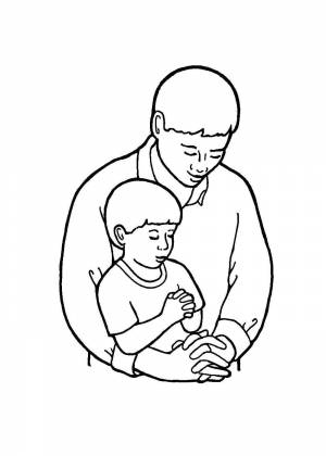 Раскраски ко Дню отца