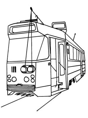 Раскраски Трамвай