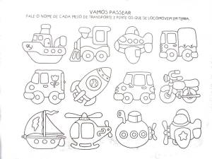 Раскраски Виды транспорта для детей