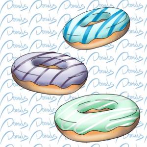 Donuts art scetch рисунок пончики