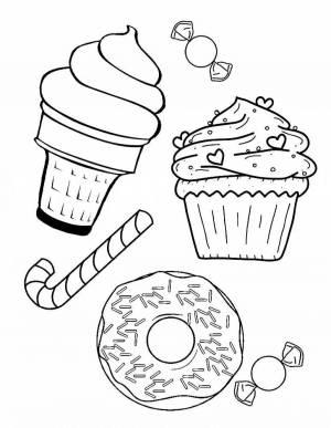 Раскраски Пончик