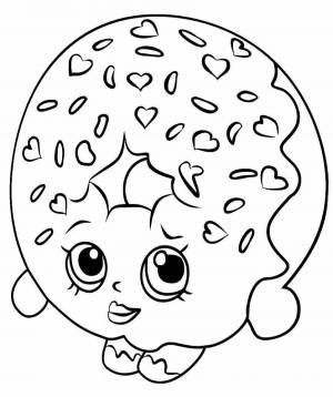 Раскраски Пончик