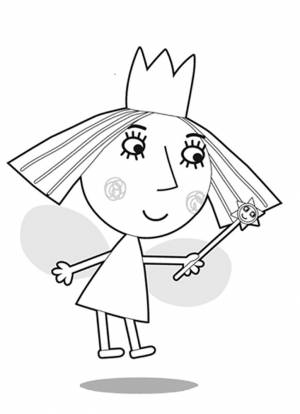 Раскраска Бен и Холли