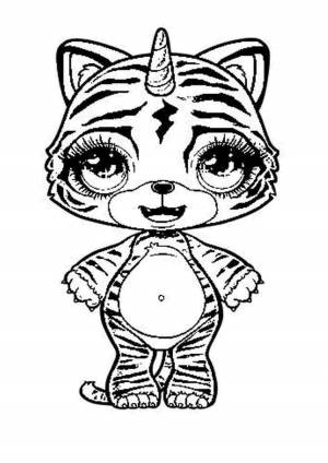 Раскраска пупс единорог