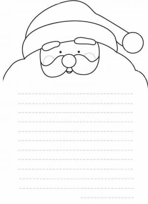 Новогодний конверт раскраска