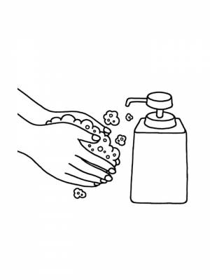 Раскраска Гигиена  для девочек