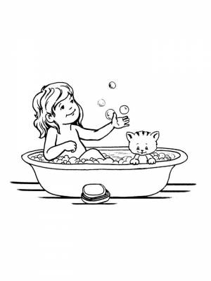 Раскраска Гигиена  картинку для мальчиков