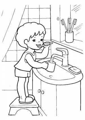 Раскраски Правила гигиены