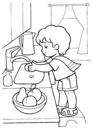 Раскраски Правила гигиены