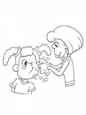 Раскраски Гигиена   в формате