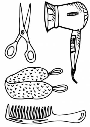 Раскраски на тему предметы личной гигиены