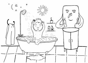 Раскраска чистота залог здоровья для детей