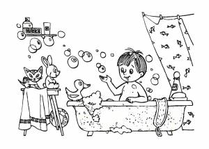 Раскраска чистота залог здоровья для детей